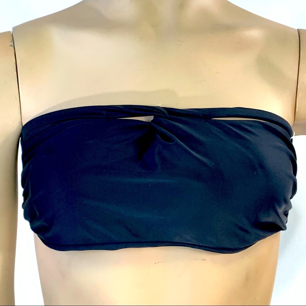 ZAFUL Black Twist Front Knot Bandeau Swim Top 6